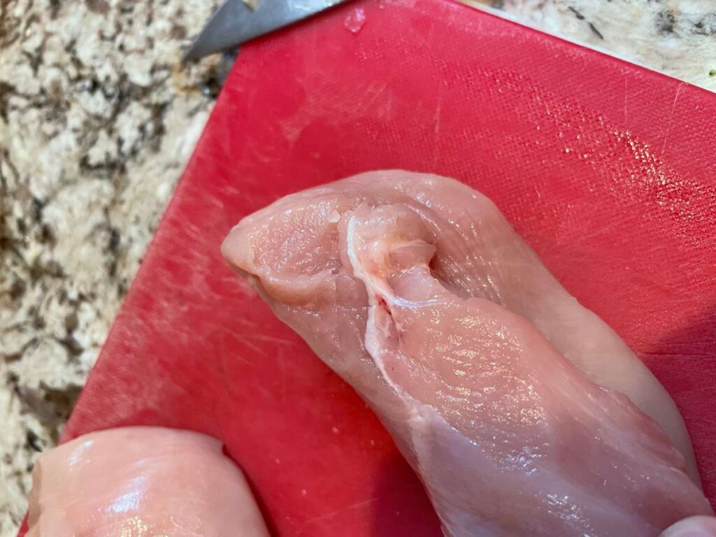 Untrimmed Knuckle of a Chicken Breast